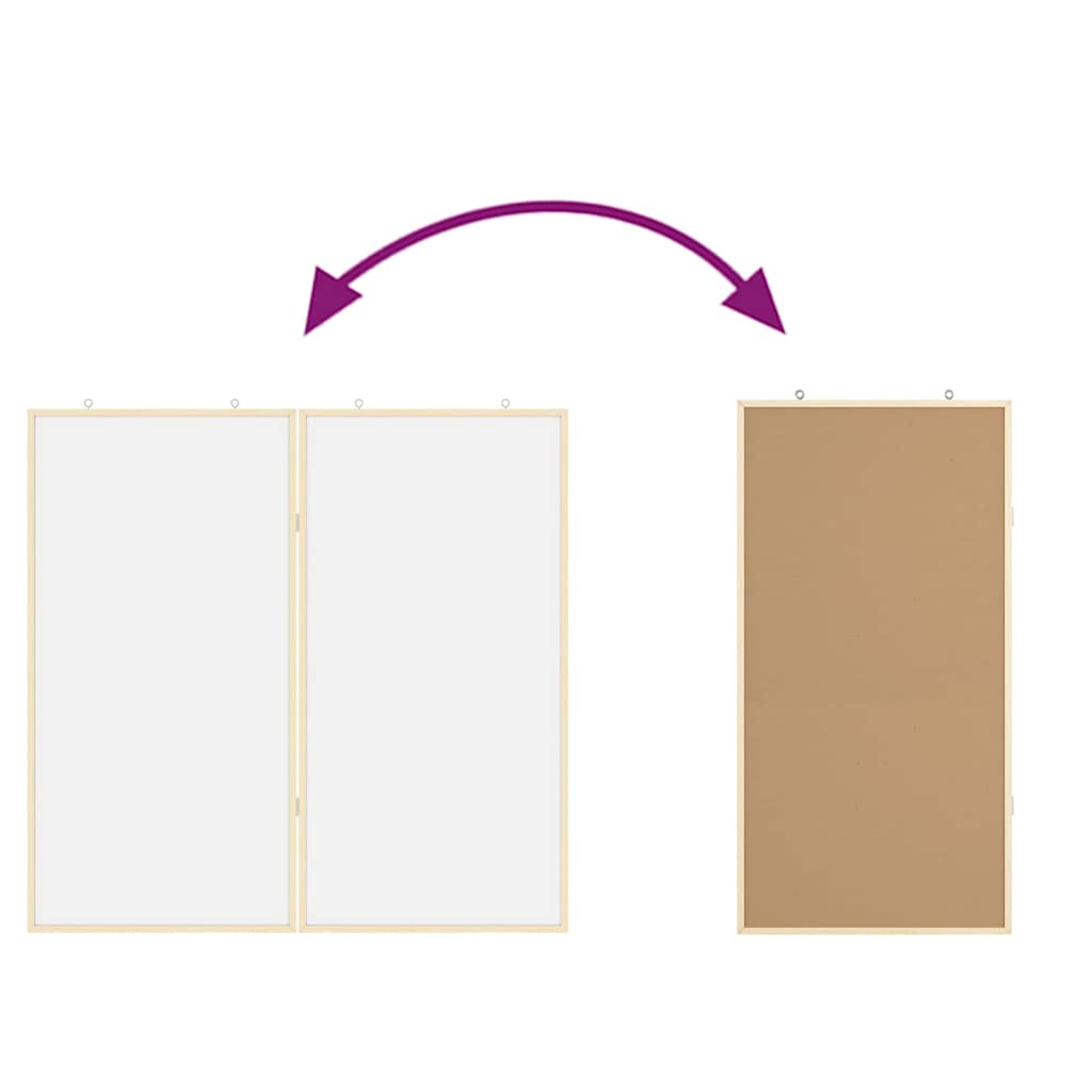 vidaXL Tablica informacyjna Biały 100 x 100 x 1,4 cm