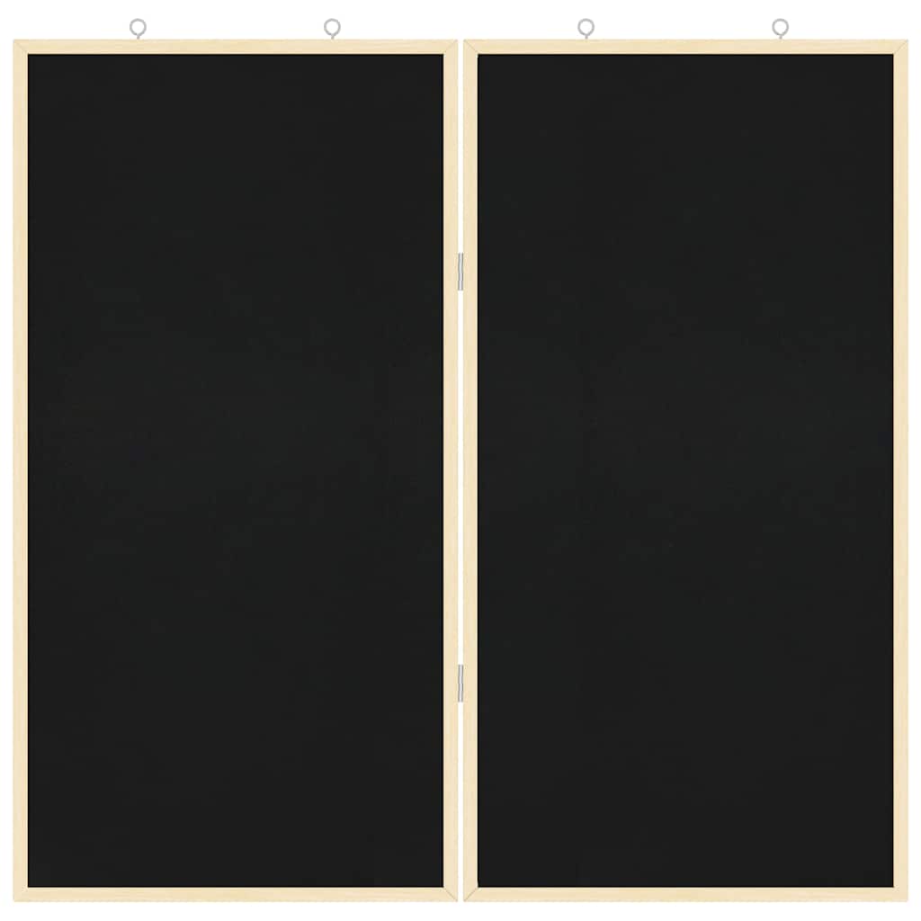 vidaXL Tablica informacyjna Czarny 80 x 80 x 1.4 cm