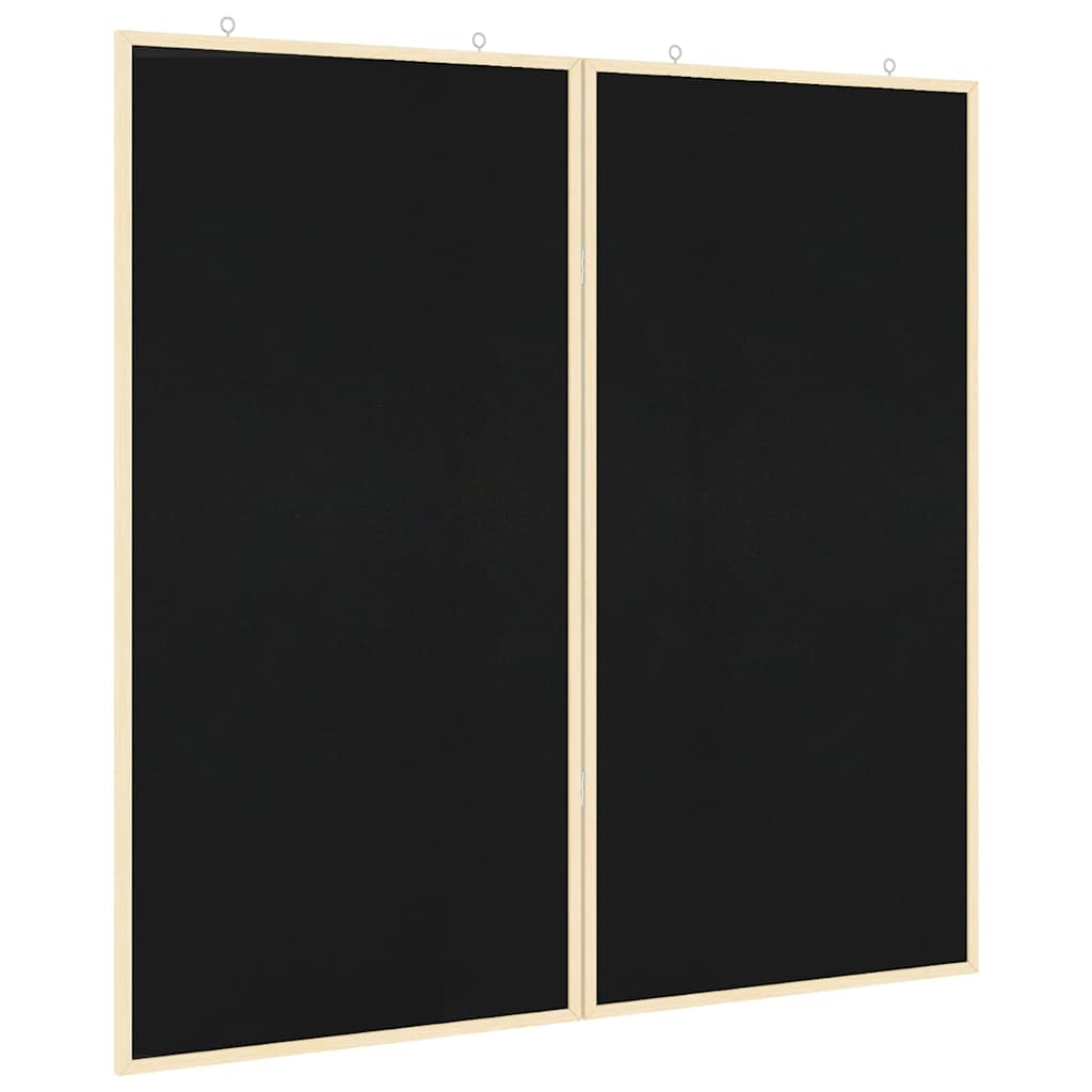vidaXL Tablica informacyjna Czarny 100 x 100 x 1,4 cm