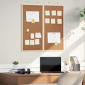 vidaXL Tablica informacyjna Brązowy 80 x 80 x 1.4 cm