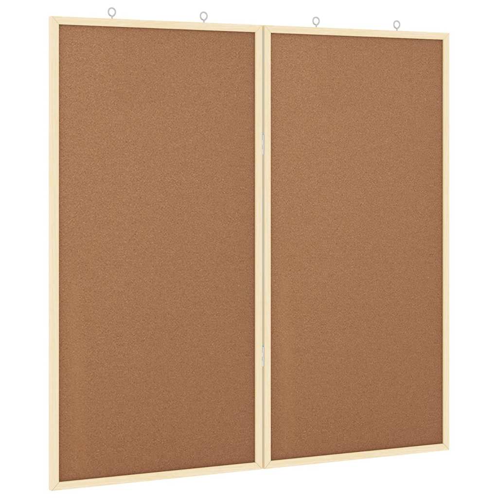 vidaXL Tablica informacyjna Brązowy 80 x 80 x 1.4 cm