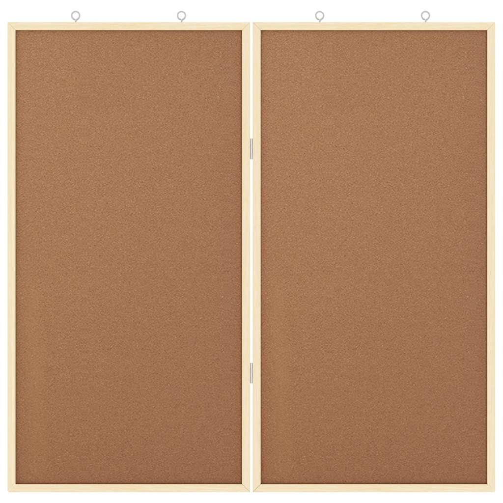 vidaXL Tablica informacyjna Brązowy 80 x 80 x 1.4 cm