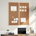 vidaXL Tablica informacyjna Brązowy 100 x 100 x 1,4 cm