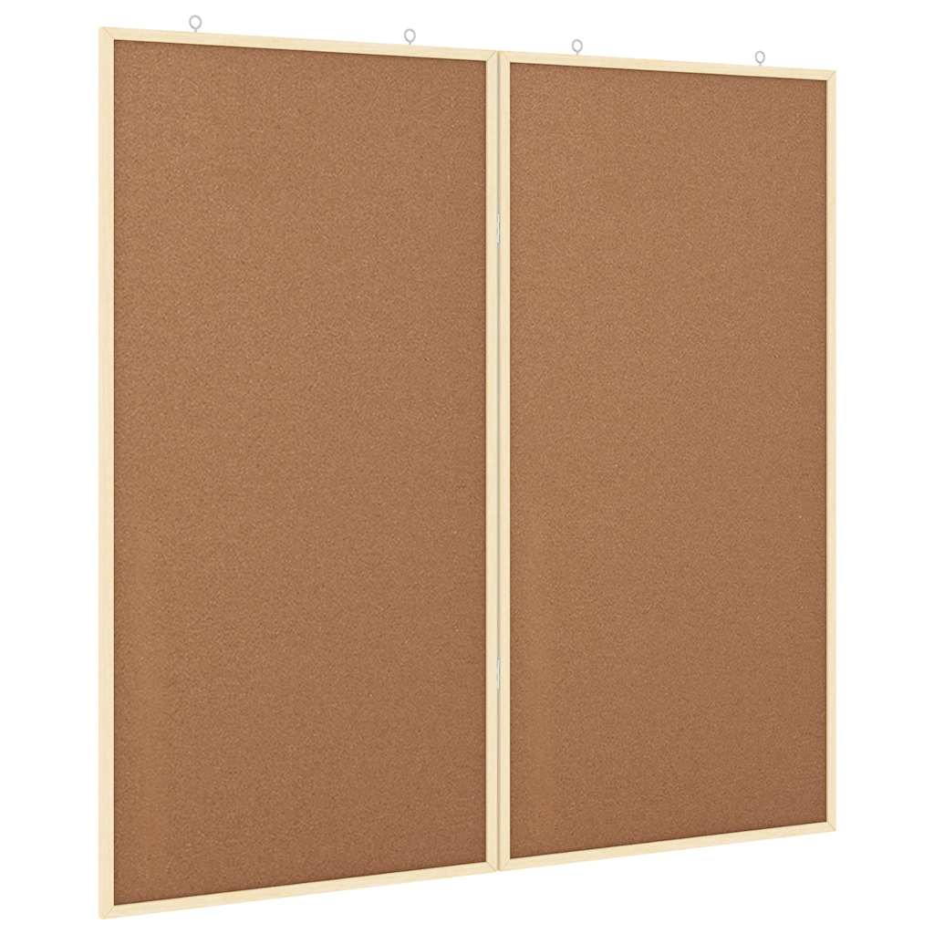 vidaXL Tablica informacyjna Brązowy 100 x 100 x 1,4 cm
