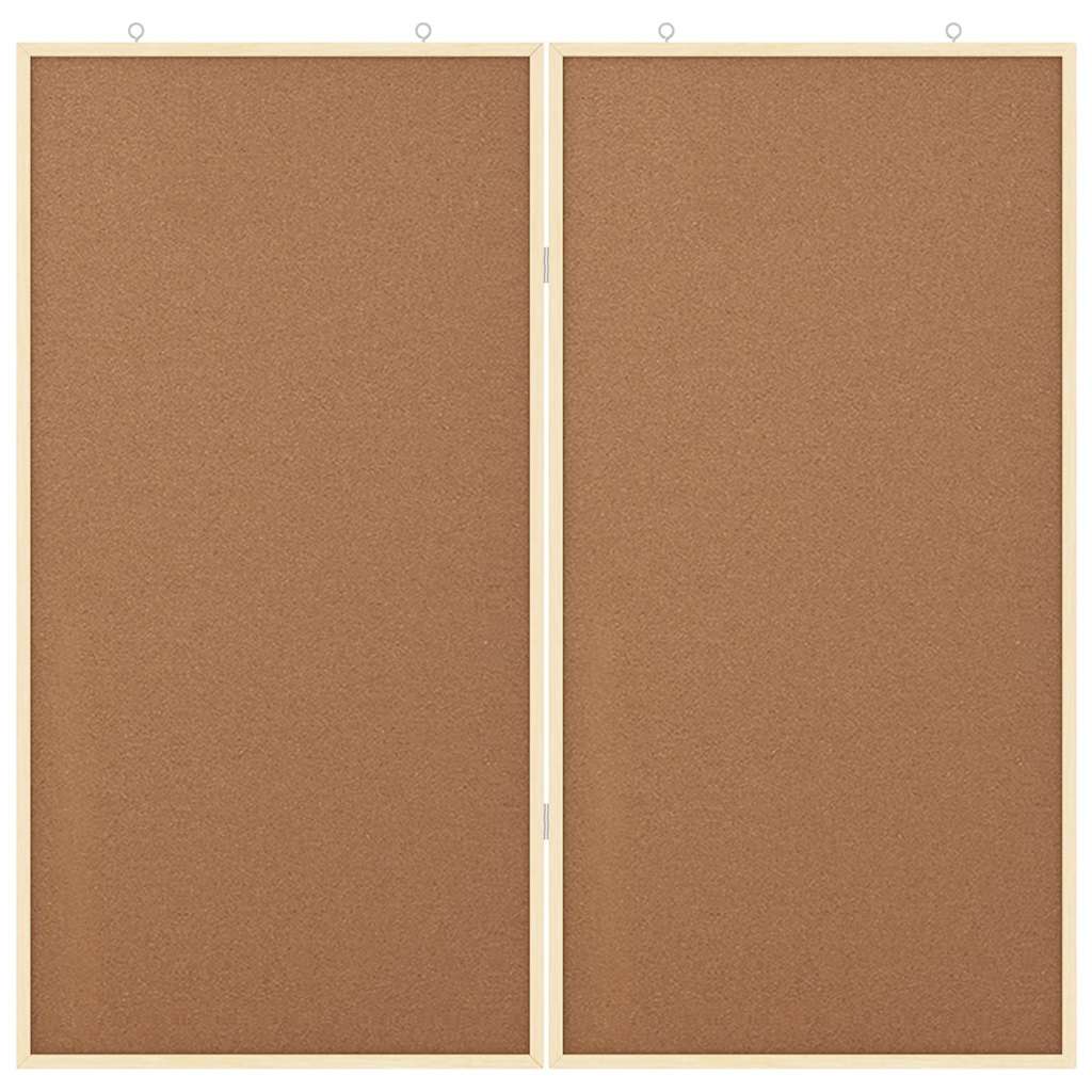 vidaXL Tablica informacyjna Brązowy 100 x 100 x 1,4 cm