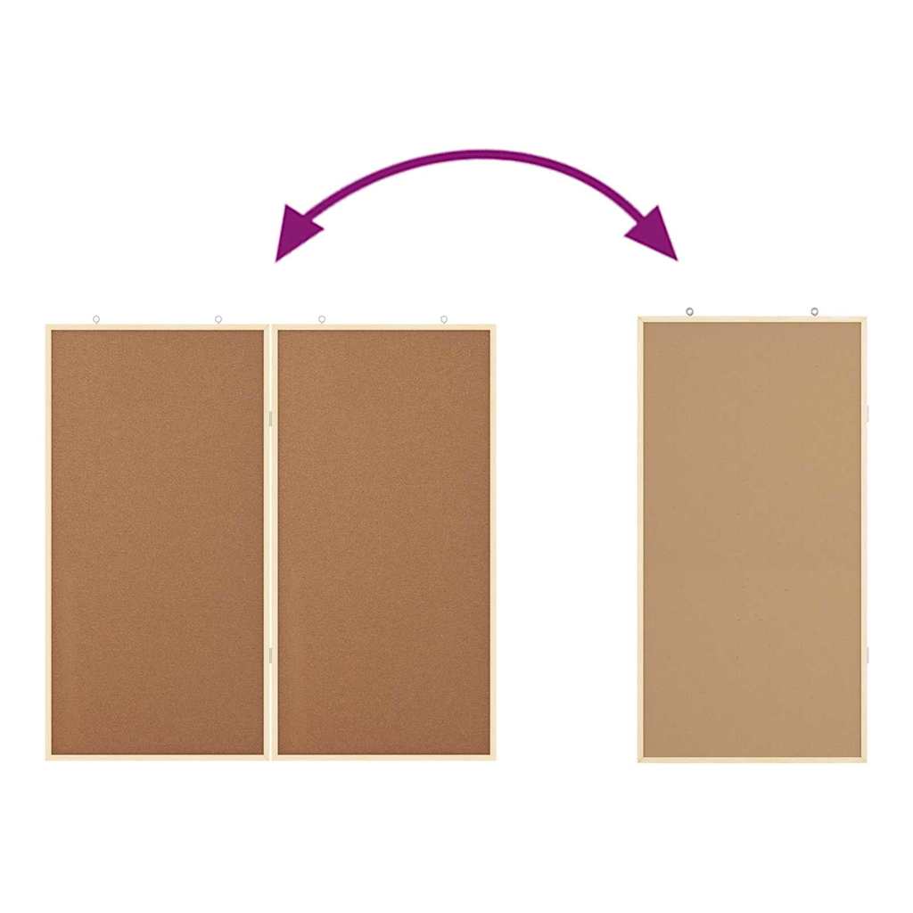 vidaXL Tablica informacyjna Brązowy 100 x 100 x 1,4 cm