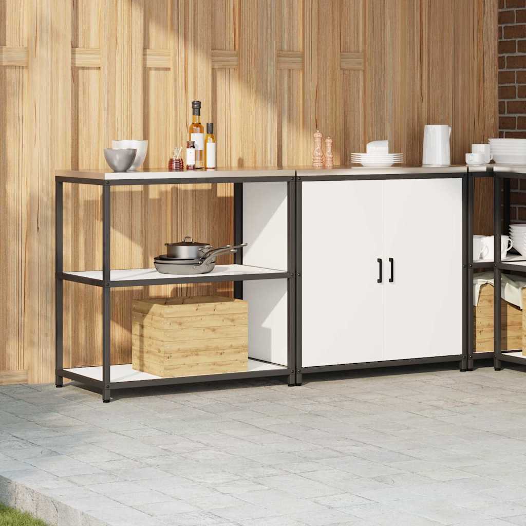 vidaXL Zestaw do przechowywania w kuchni HATTEM 2 pcs Biały