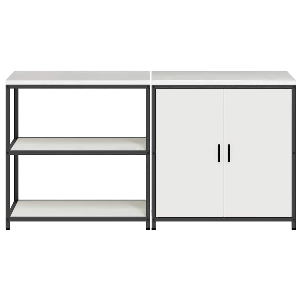 vidaXL Zestaw do przechowywania w kuchni HATTEM 2 pcs Biały