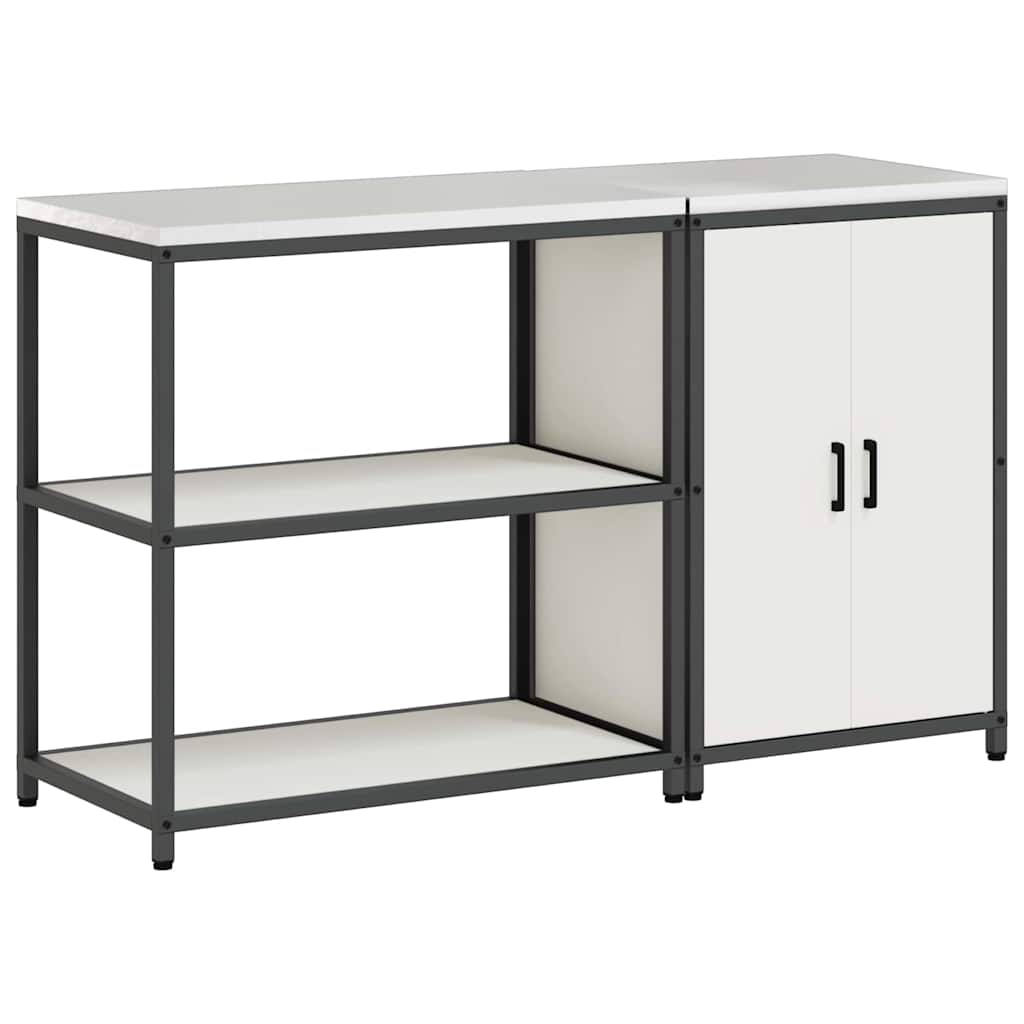 vidaXL Zestaw do przechowywania w kuchni HATTEM 2 pcs Biały