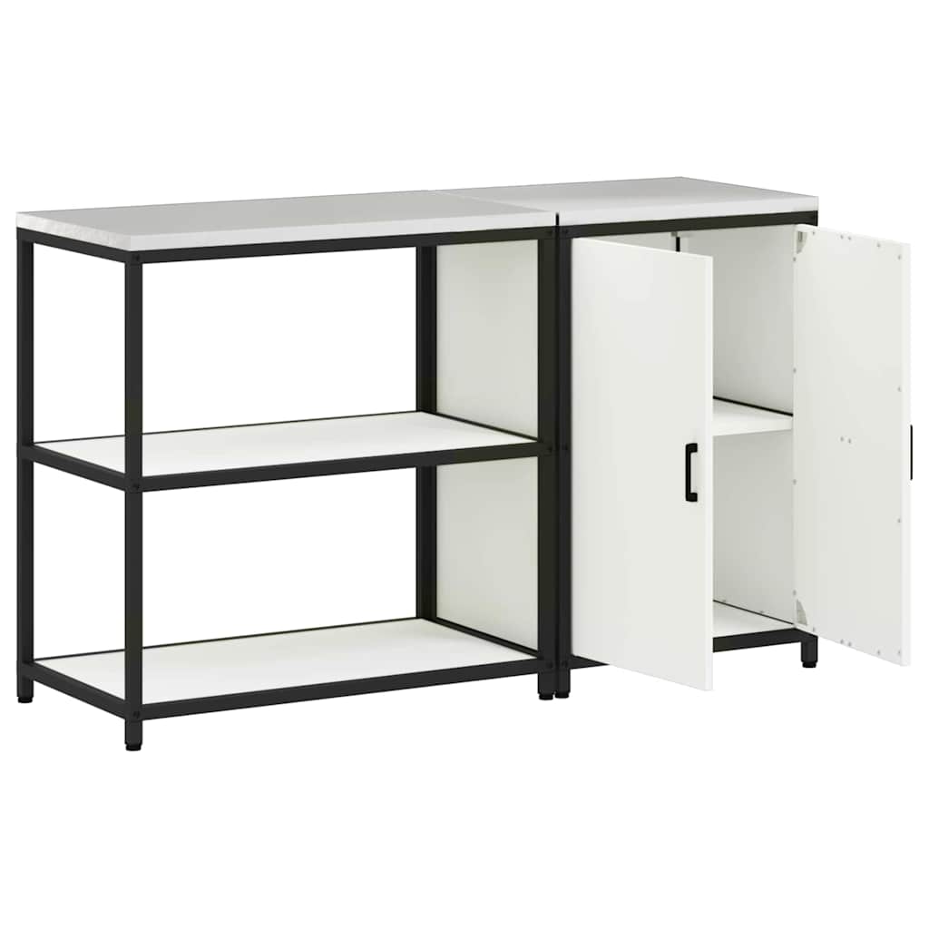 vidaXL Zestaw do przechowywania w kuchni HATTEM 2 pcs Biały