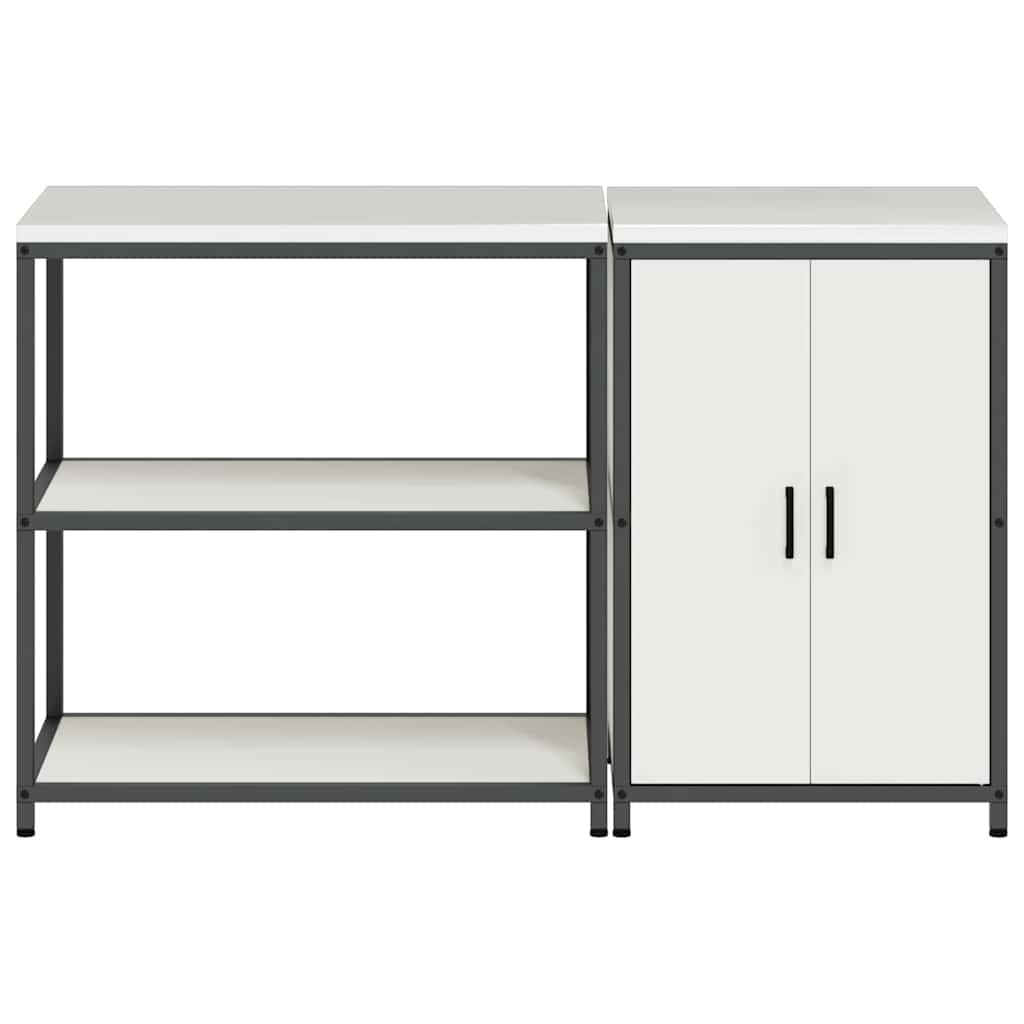 vidaXL Zestaw do przechowywania w kuchni HATTEM 2 pcs Biały