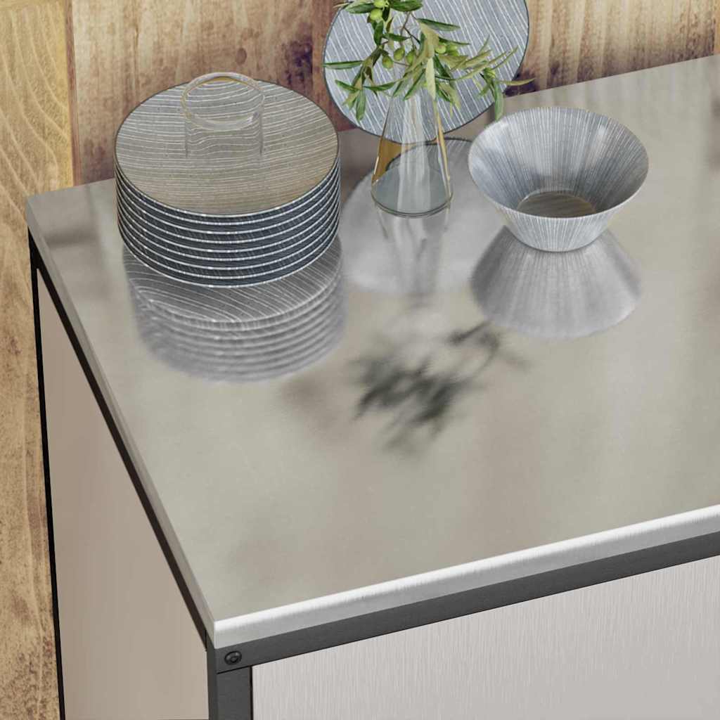vidaXL Zestaw do przechowywania w kuchni HATTEM 2 pcs srebrny