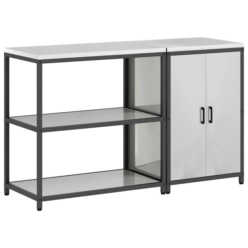 vidaXL Zestaw do przechowywania w kuchni HATTEM 2 pcs srebrny