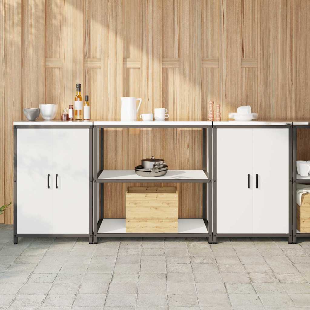 vidaXL Zestaw do przechowywania w kuchni HATTEM 3 pcs Biały
