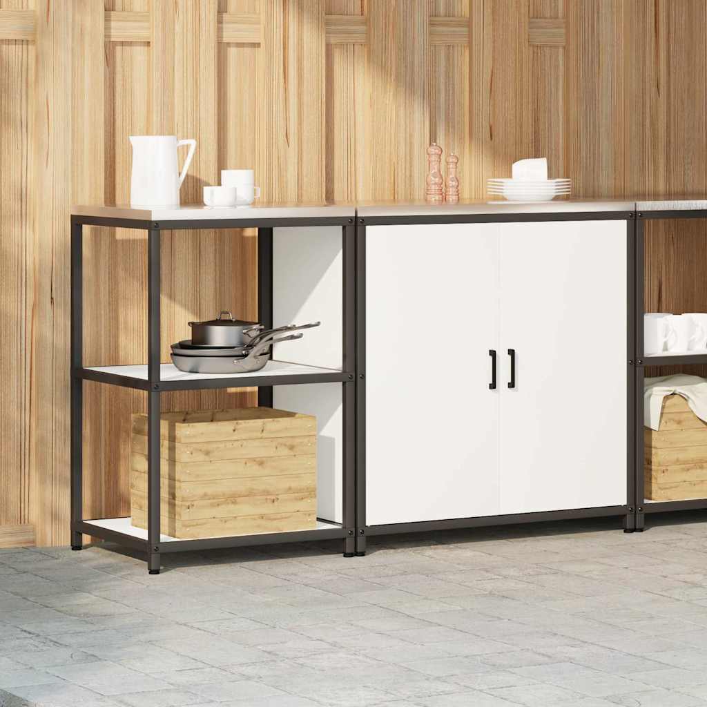 vidaXL Zestaw do przechowywania w kuchni HATTEM 2 pcs Biały