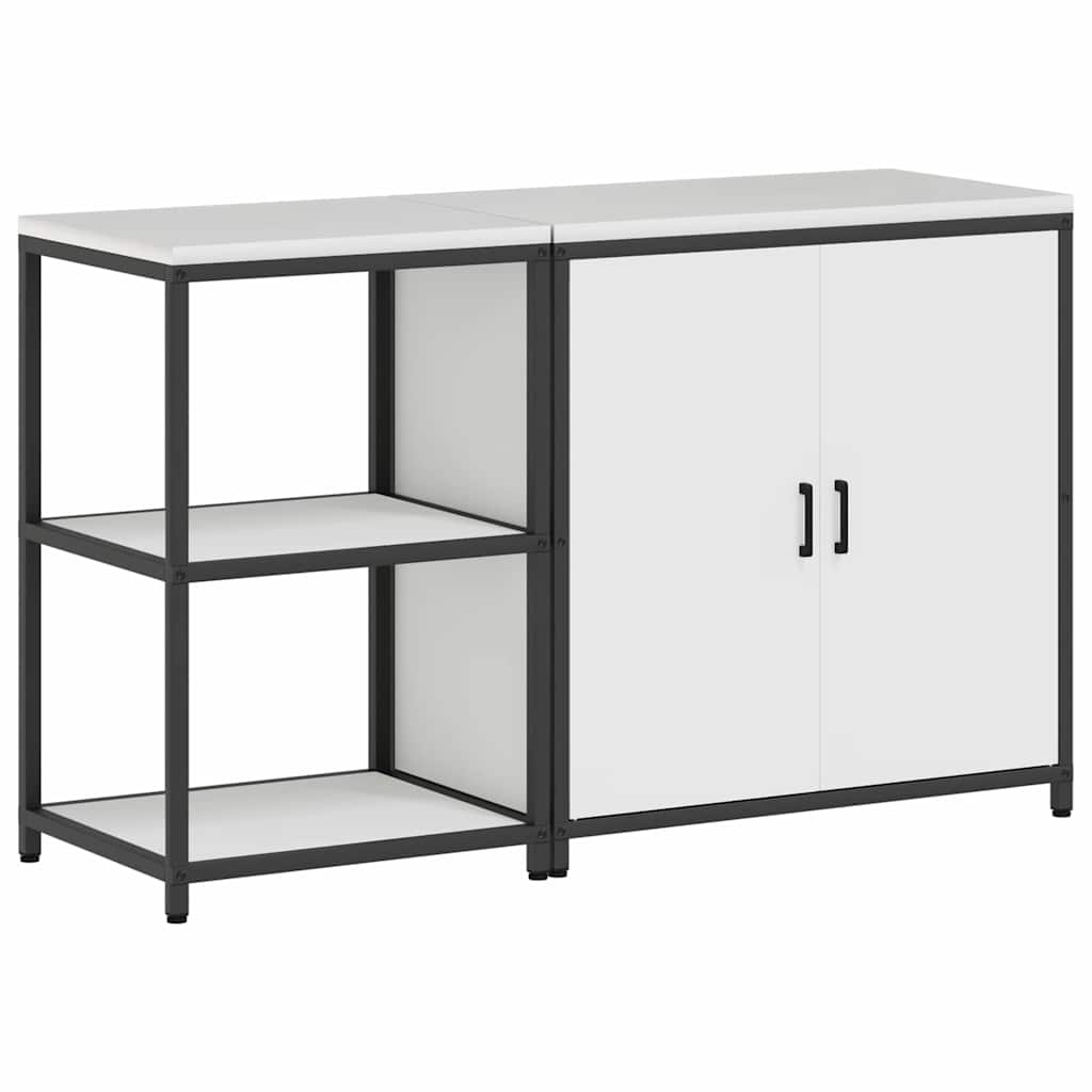 vidaXL Zestaw do przechowywania w kuchni HATTEM 2 pcs Biały