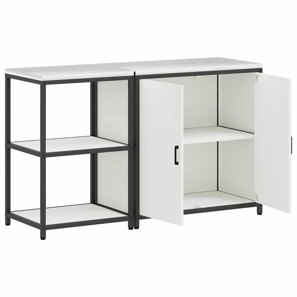 vidaXL Zestaw do przechowywania w kuchni HATTEM 2 pcs Biały