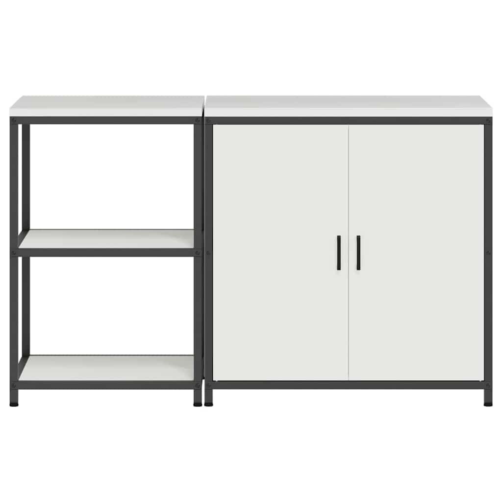 vidaXL Zestaw do przechowywania w kuchni HATTEM 2 pcs Biały