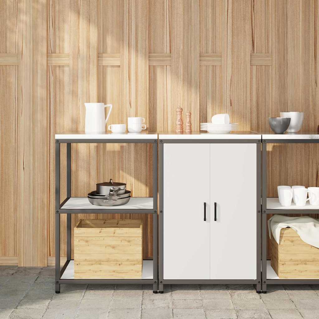 vidaXL Zestaw do przechowywania w kuchni HATTEM 2 pcs Biały