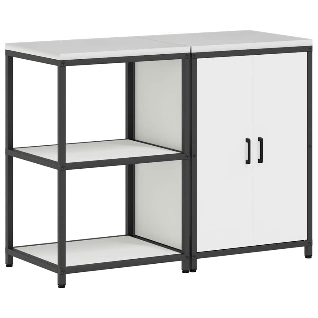 vidaXL Zestaw do przechowywania w kuchni HATTEM 2 pcs Biały