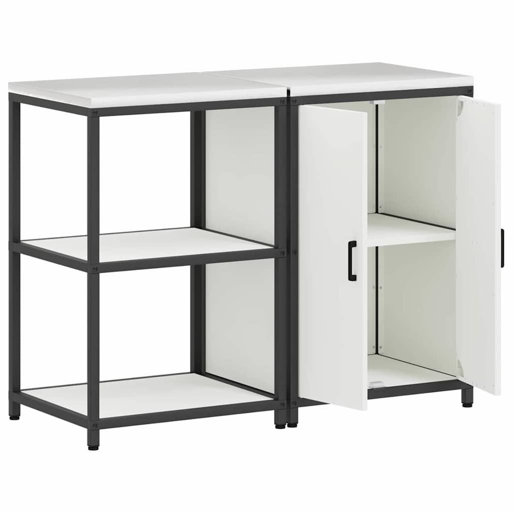 vidaXL Zestaw do przechowywania w kuchni HATTEM 2 pcs Biały