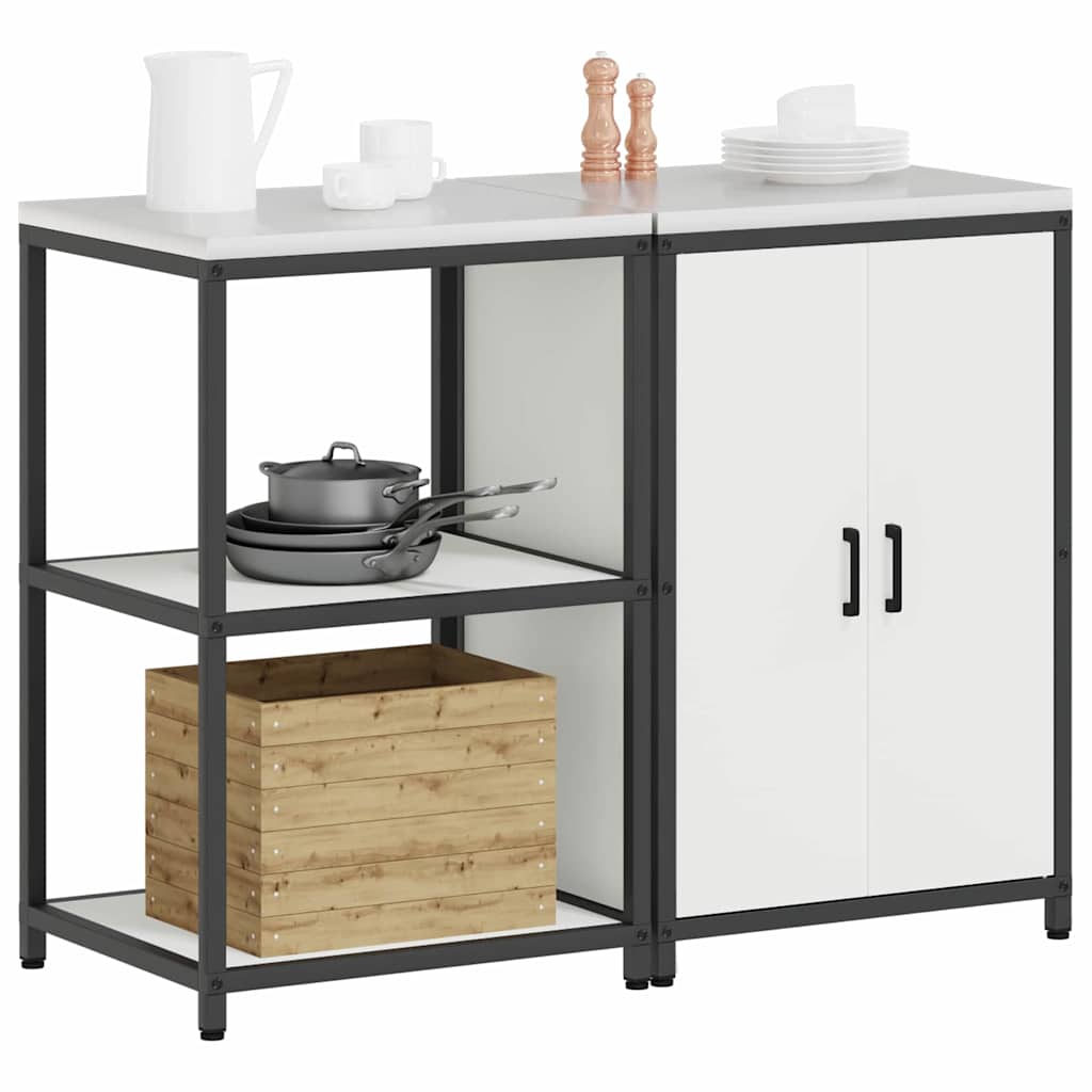 vidaXL Zestaw do przechowywania w kuchni HATTEM 2 pcs Biały