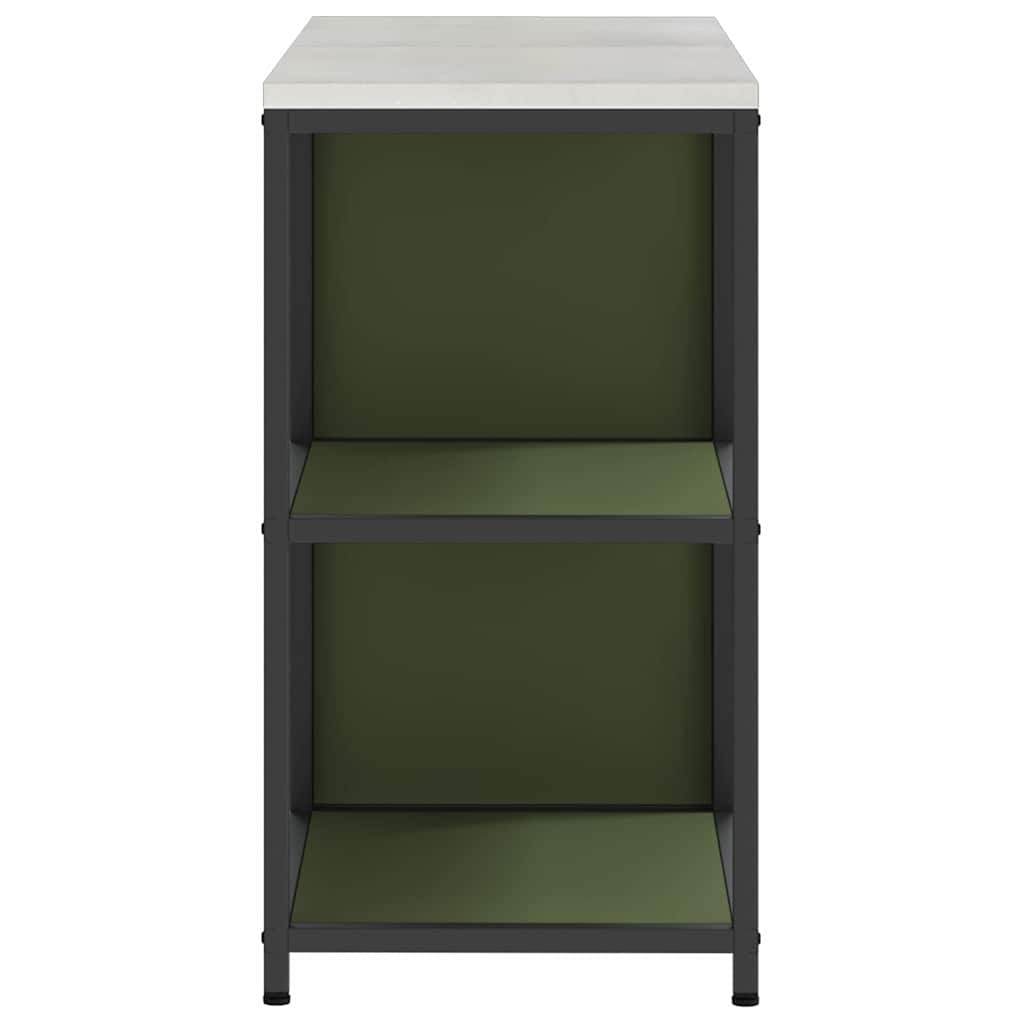 vidaXL Zestaw do przechowywania w kuchni HATTEM 2 pcs Oliwkowy zielony