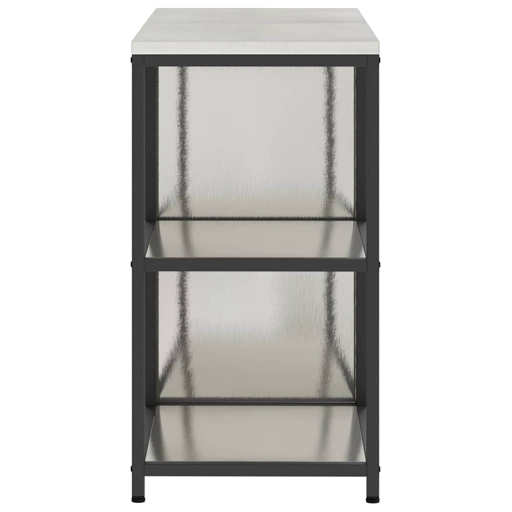 vidaXL Zestaw do przechowywania w kuchni HATTEM 2 pcs srebrny