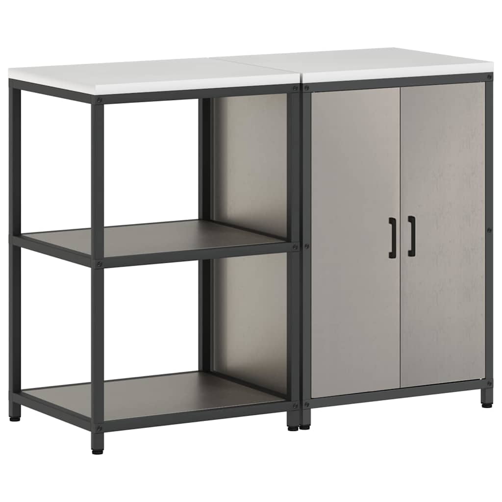 vidaXL Zestaw do przechowywania w kuchni HATTEM 2 pcs Rdzawy Stal