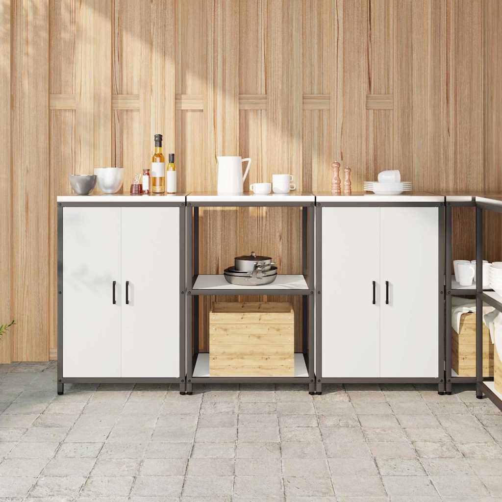 vidaXL Zestaw do przechowywania w kuchni HATTEM 3 pcs Biały