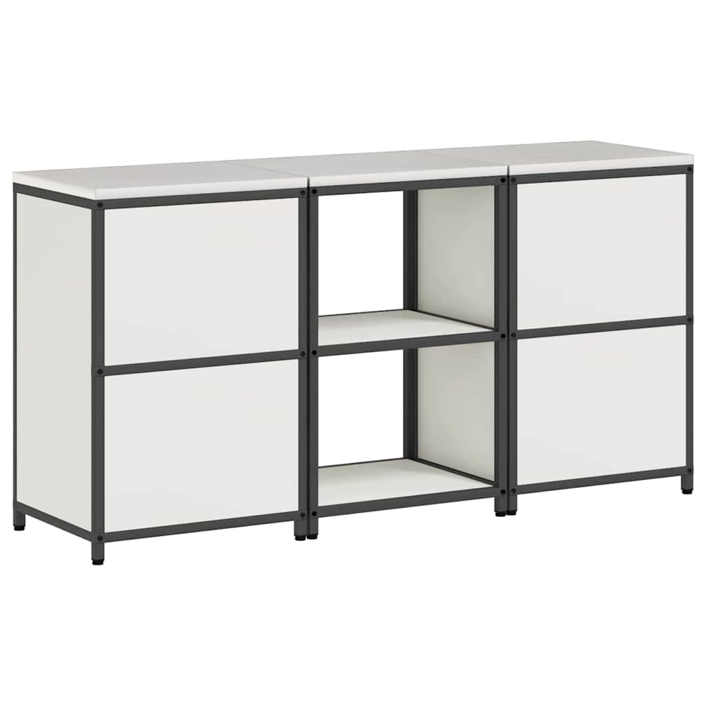 vidaXL Zestaw do przechowywania w kuchni HATTEM 3 pcs Biały