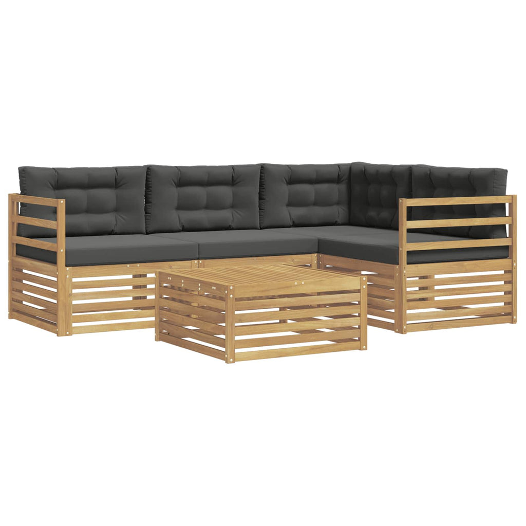 vidaXL Zestaw sof na zewnątrz z poduszką 5 pcs