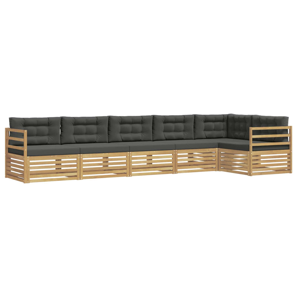 vidaXL Zestaw sof na zewnątrz 6 pcs Biały i antracyt