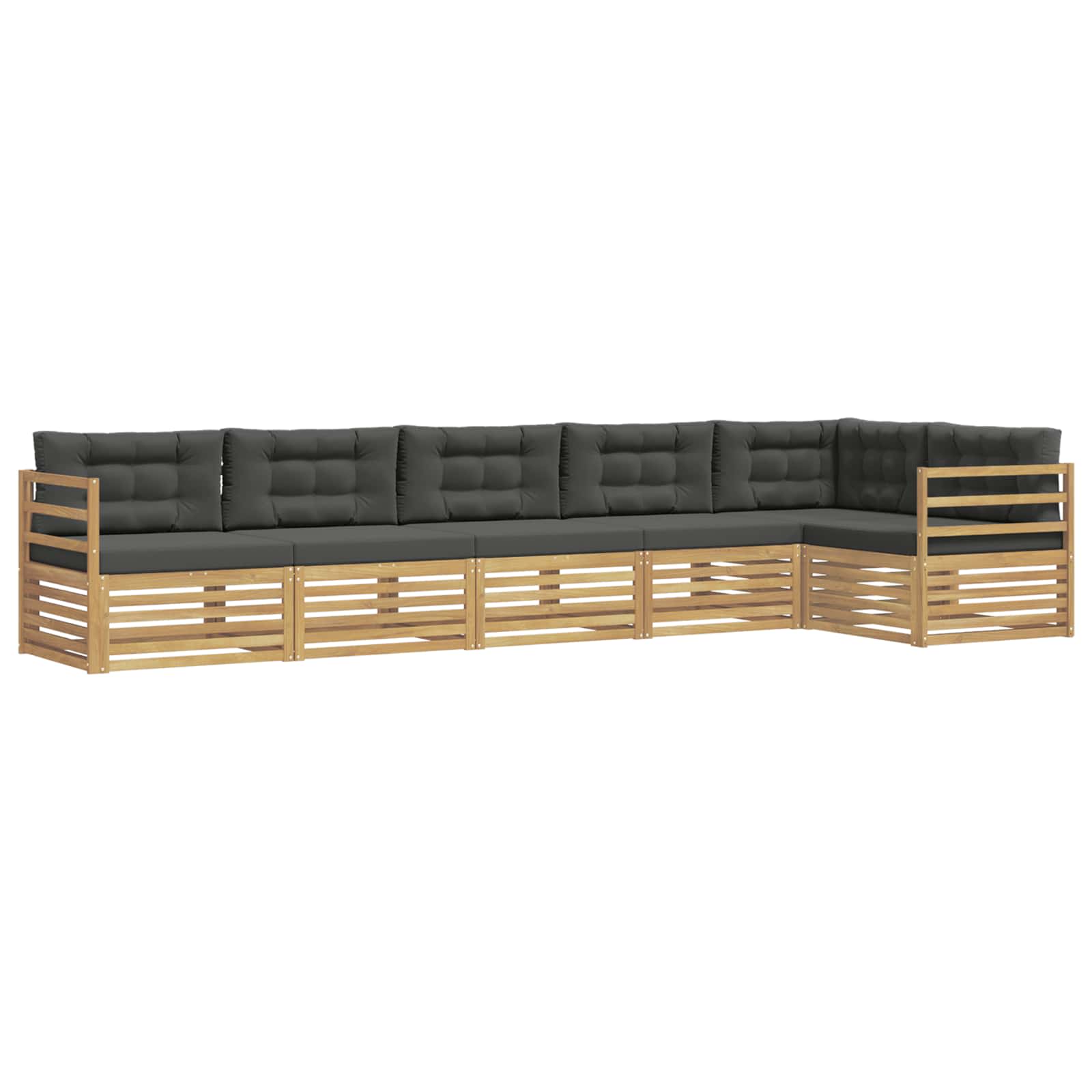 vidaXL Zestaw sof na zewnątrz 6 pcs Biały i antracyt