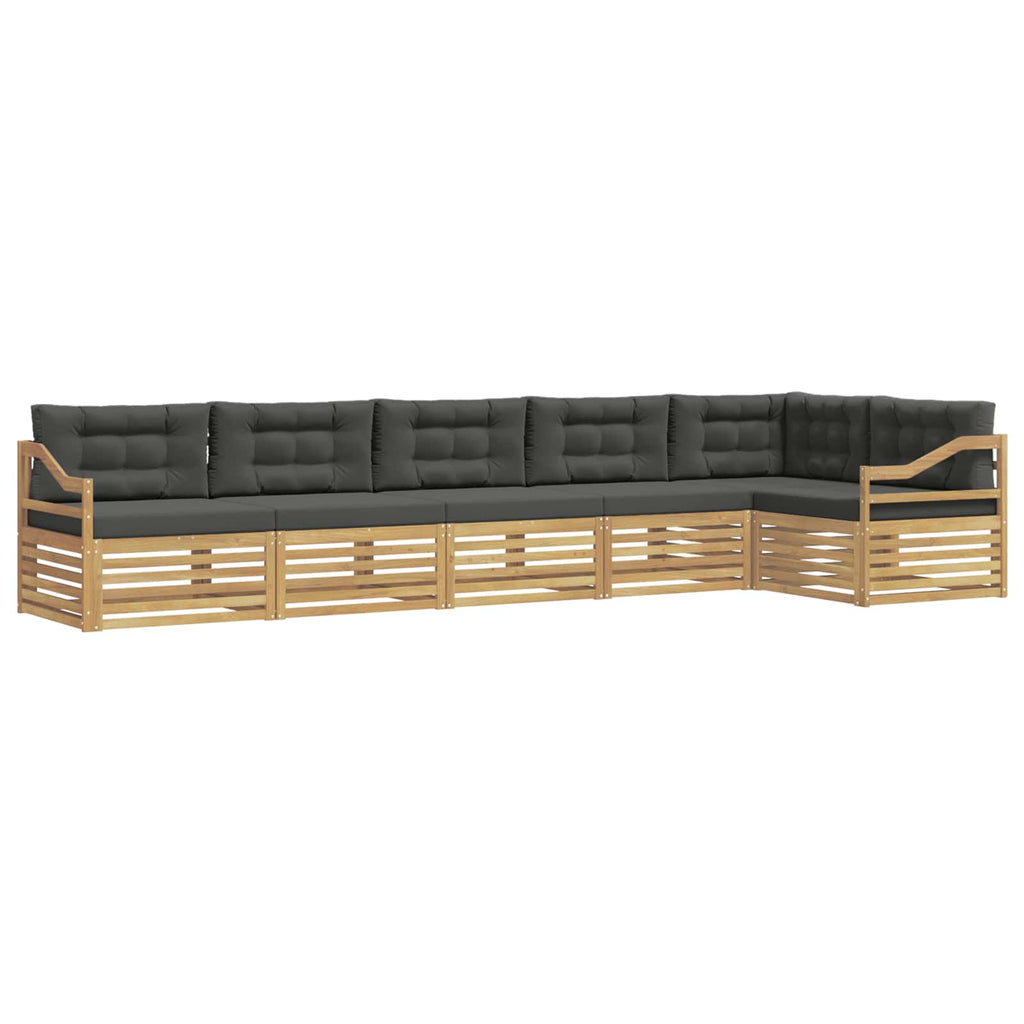 vidaXL Zestaw sof na zewnątrz 6 pcs Biały i antracyt