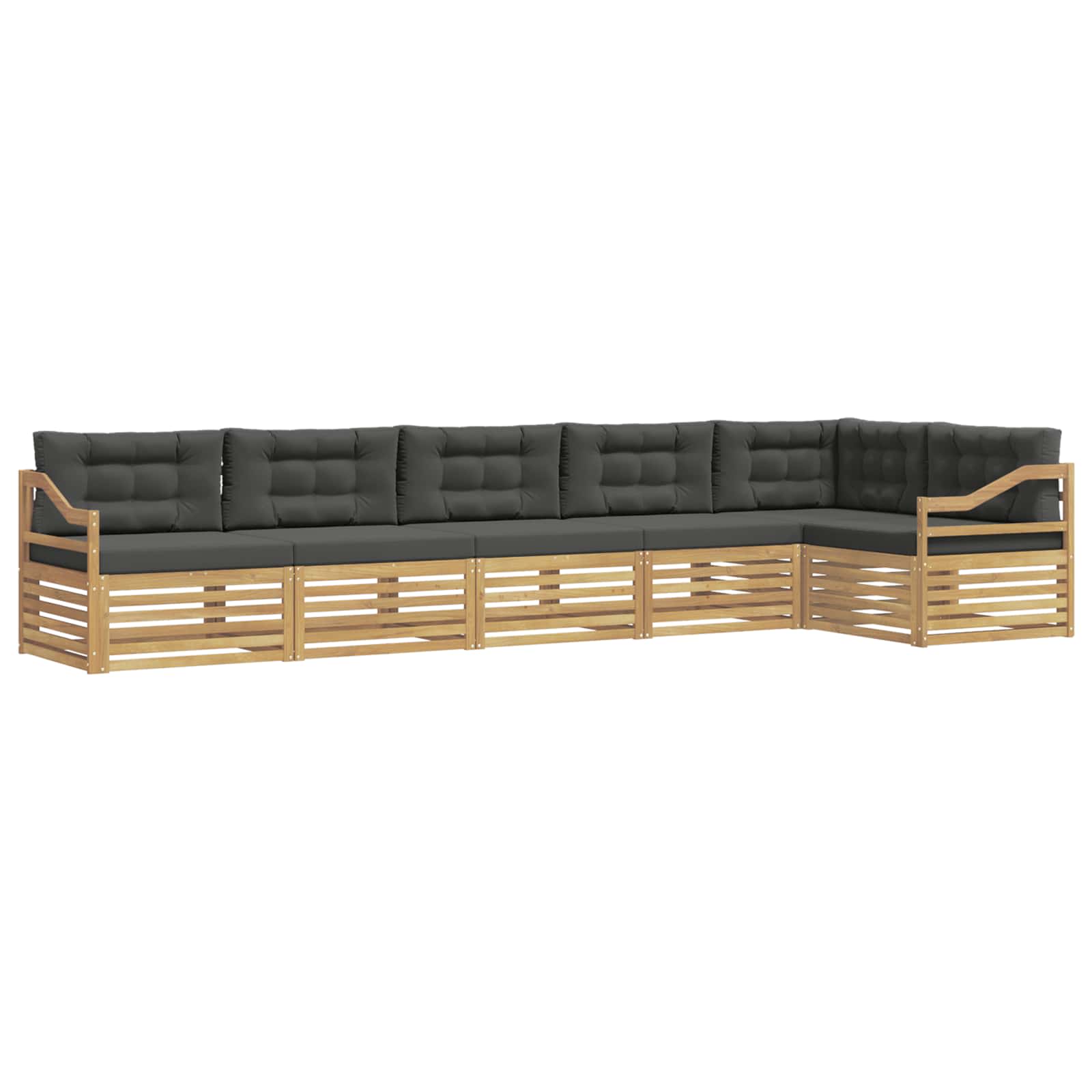 vidaXL Zestaw sof na zewnątrz 6 pcs Biały i antracyt