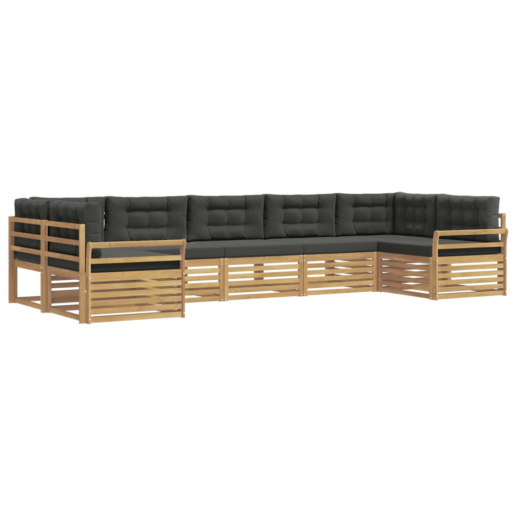 vidaXL Zestaw sof na zewnątrz 7 pcs Biały i antracyt