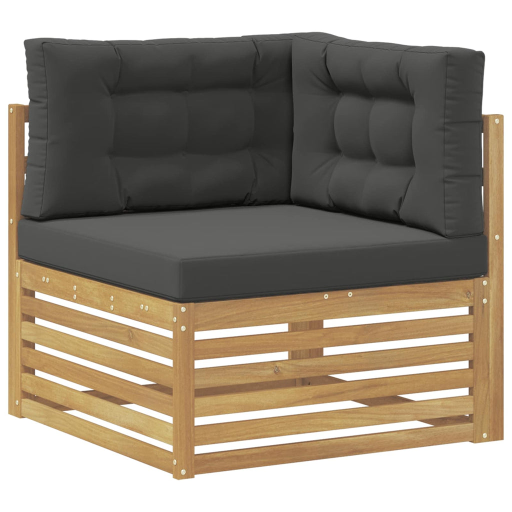 vidaXL Zestaw sof na zewnątrz 7 pcs Biały i antracyt Poliester