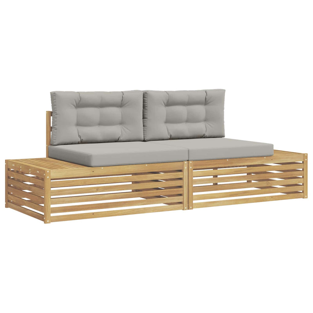 vidaXL Zestaw sof na zewnątrz Biały 230,5 x 83 x 73 cm Poliester