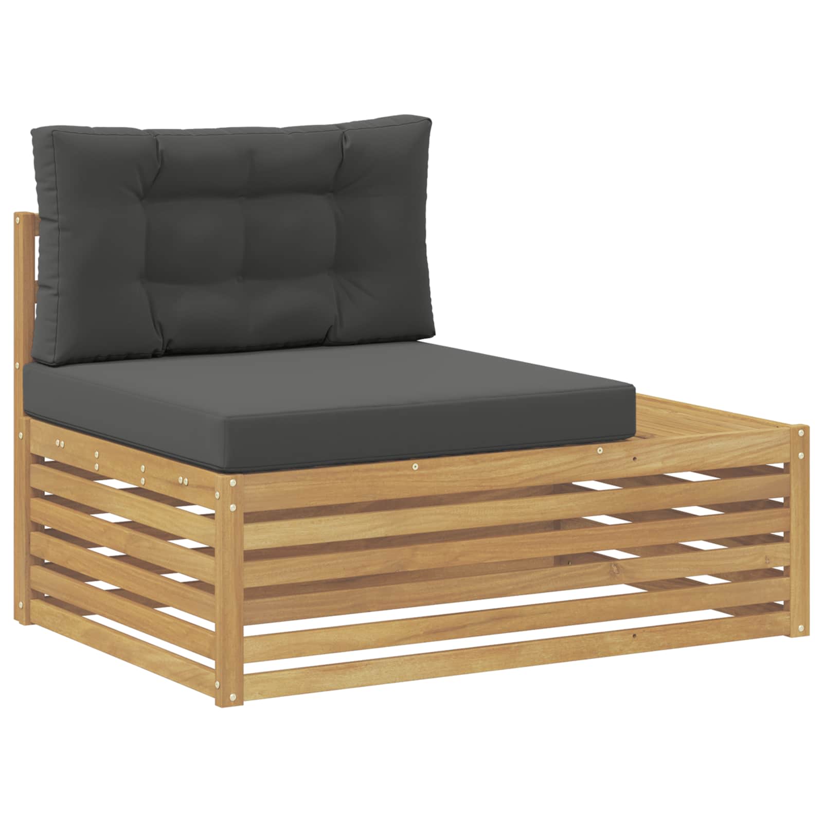 vidaXL Zestaw sof na zewnątrz Biały 230,5 x 83 x 73 cm Poliester