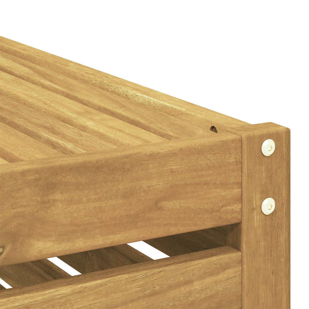 vidaXL 3 Sztuka Zestaw sof na zewnątrz Poliester Biały