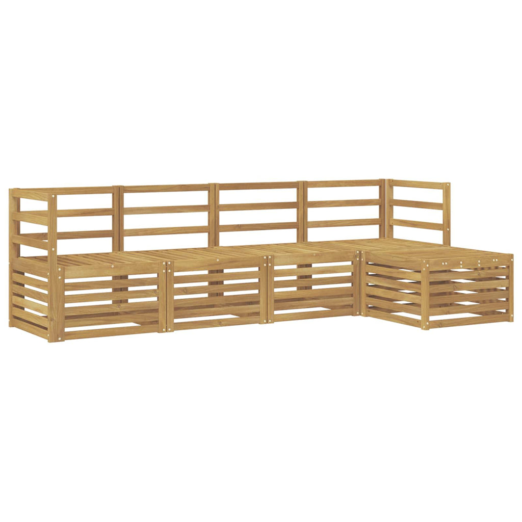 vidaXL Zestaw sof na zewnątrz 5 pcs Biały Lite Drewno Akacji