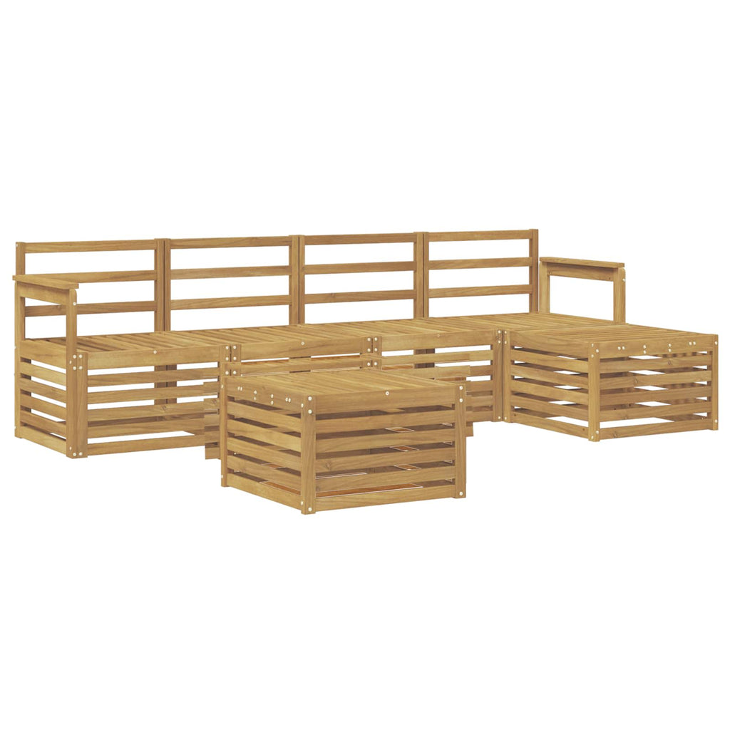 vidaXL Zestaw sof na zewnątrz 6 pcs Biały 59 x 59 x 37 cm
