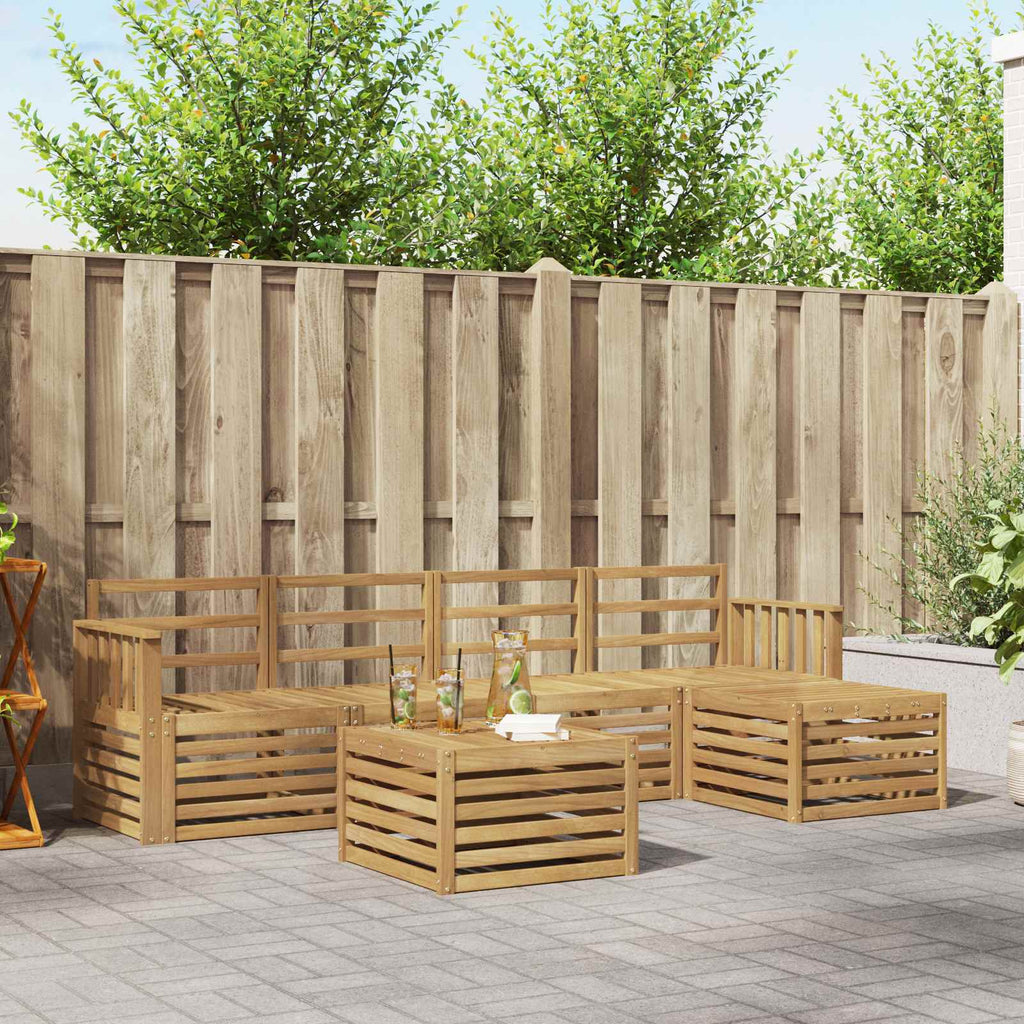 vidaXL Zestaw sof na zewnątrz 6 pcs Biały 59 x 59 x 37 cm
