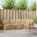 vidaXL Zestaw sof na zewnątrz 5 pcs Biały i Beżowy 247 x 128,5 x 73 cm