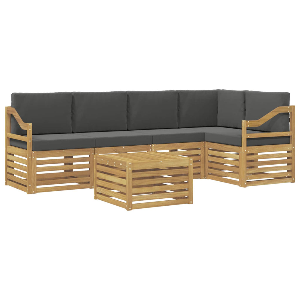 vidaXL Zestaw sof na zewnątrz 6 pcs Biały i antracyt 59 x 59 x 37 cm