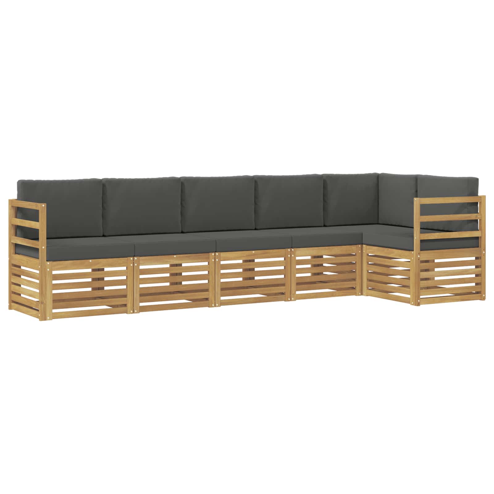 vidaXL Zestaw sof na zewnątrz 6 pcs Biały i antracyt
