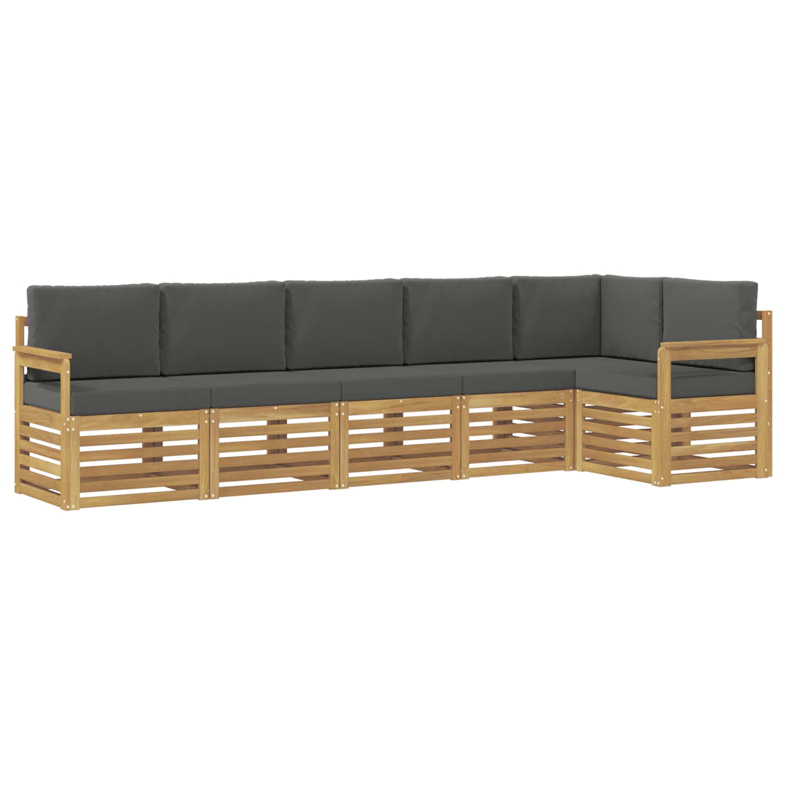 vidaXL Zestaw sof na zewnątrz 6 pcs Biały i antracyt