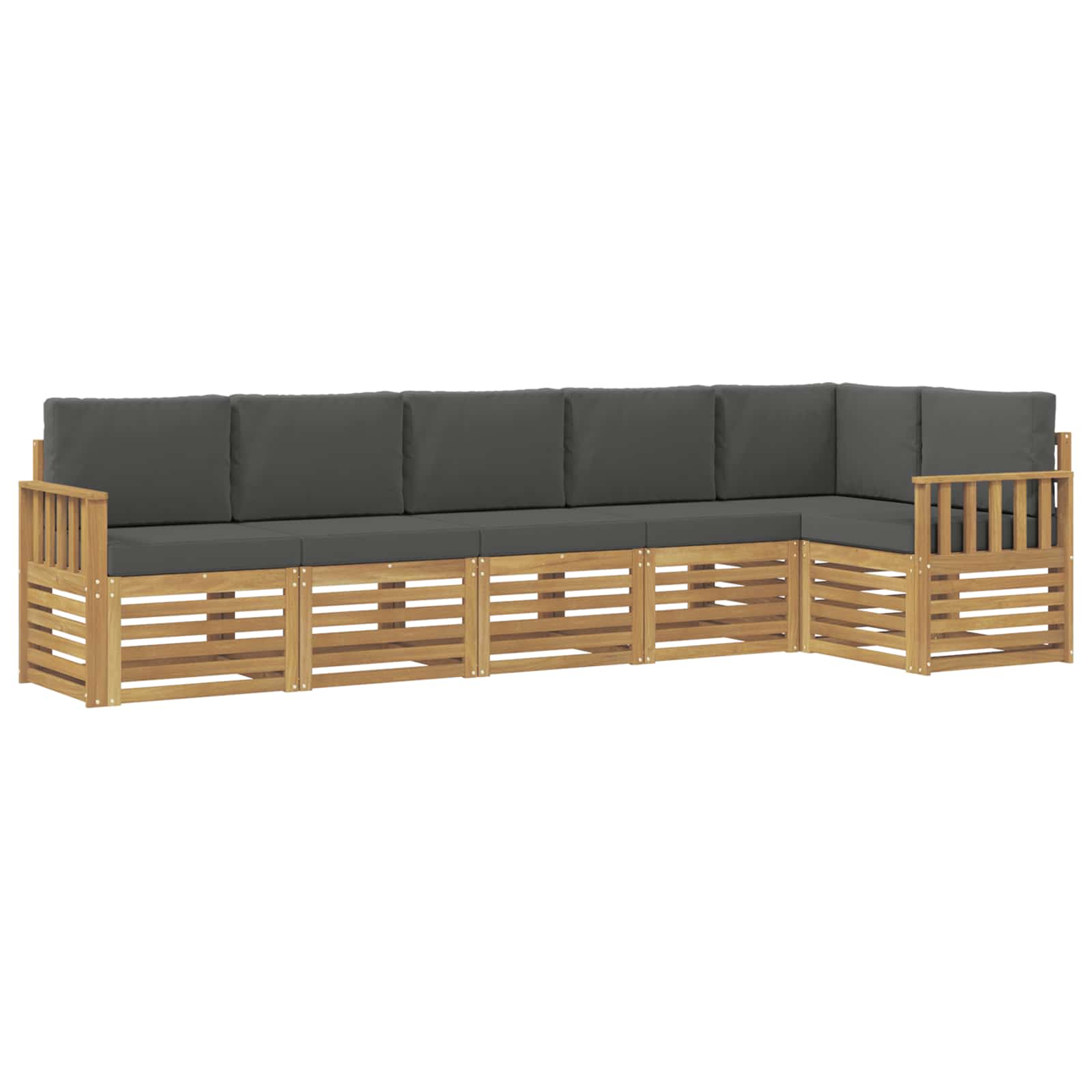 vidaXL Zestaw sof na zewnątrz 6 pcs Biały i antracyt