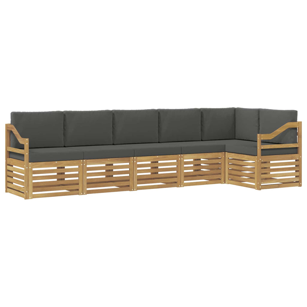 vidaXL Zestaw sof na zewnątrz 6 pcs Biały i antracyt